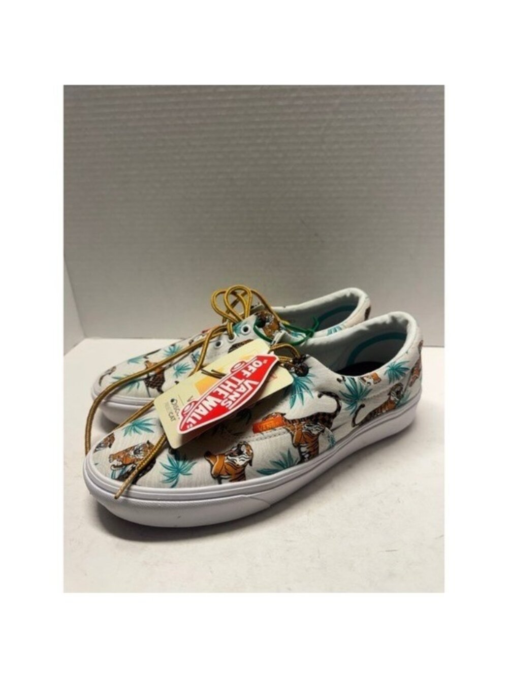 Vans Discovery Project CAT ComfyCush Era Tiger Print Sneakers Mens 8.5 Womens 10